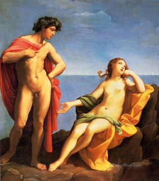  Reni Canvas - Bacchus And Ariadne Guido Reni nude